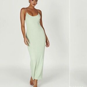 𝙼𝚎𝚜𝚑𝚔𝚒 Magnolia Knit Maxi Dress Pistachio